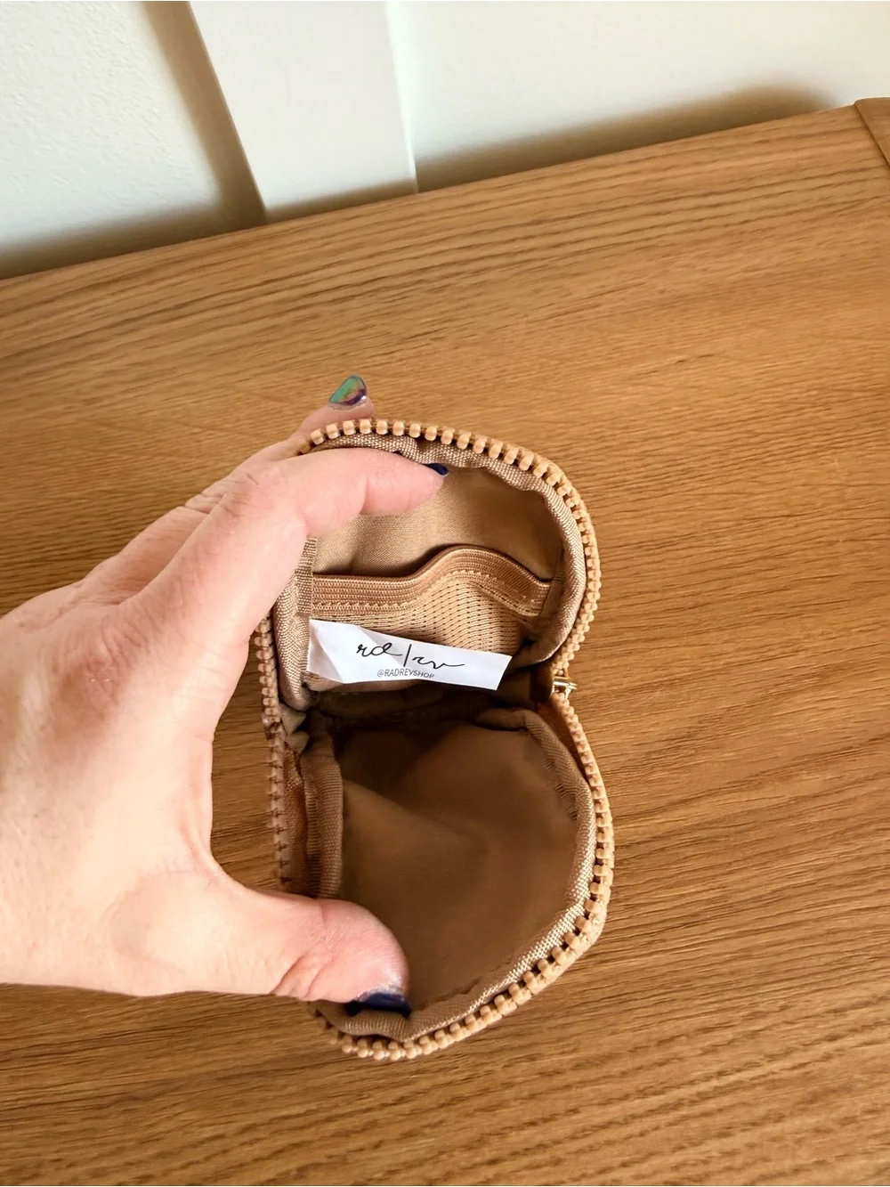 Rad Rev The Pod Pouch Oak Grid Mini Clip Pouch